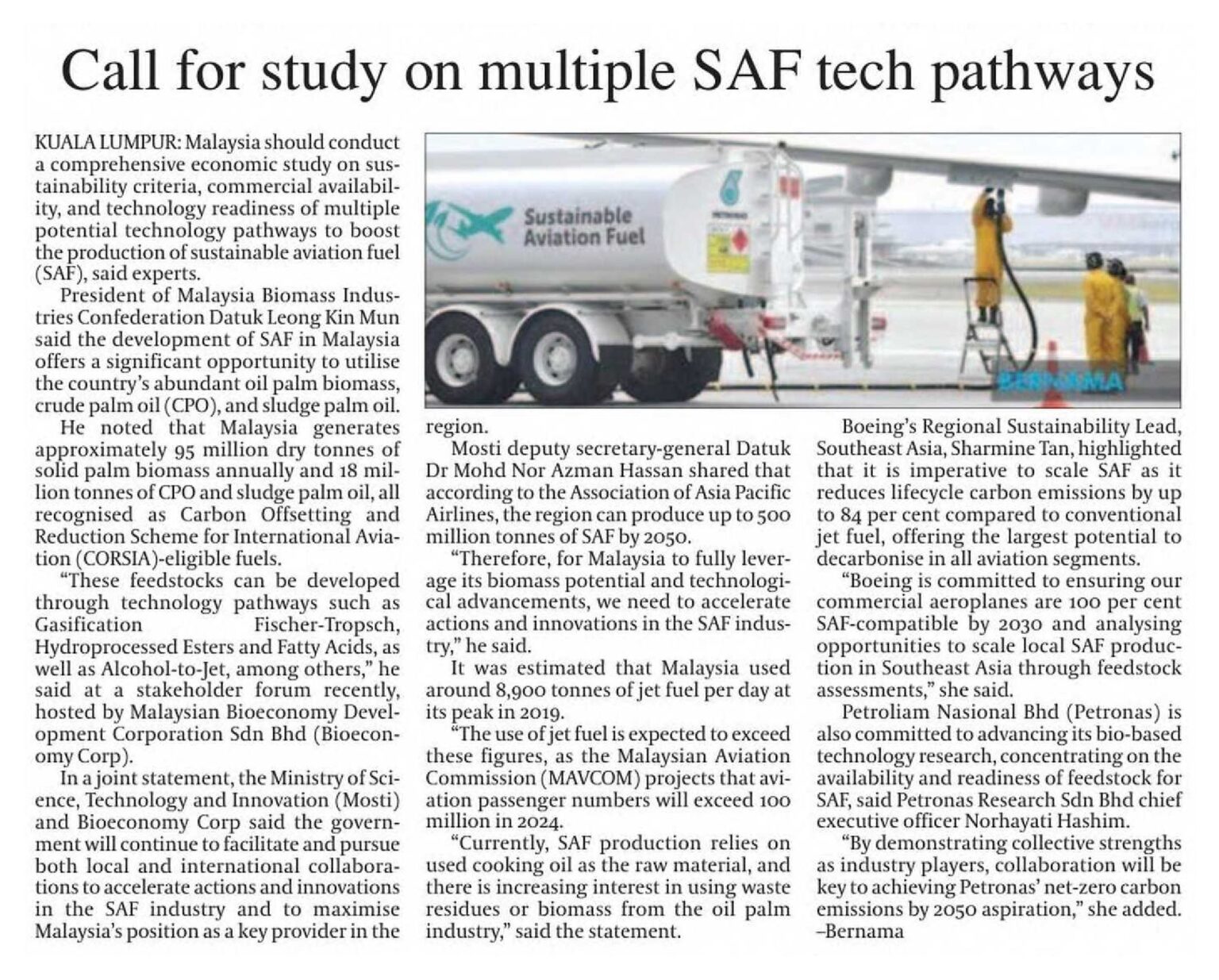 Future Saf Tech Daily Express - Call for Study on Multiple SAF Tech Pathways ...